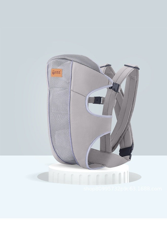 MANBO Adjustable Baby Wrap Carrier - Breathable Ergonomic Sling for Newborn to Toddler 0-15kg, Front/Back Carry, One Size Fits All - Image 1